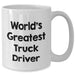 Funny Truck Driver Gifts, World's Greatest White Coffee Mug for Father's Day, Gifts from Men, Gifts for Truck Drivers - Additional