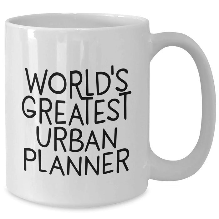 Funny World's Greatest Urban Planner White Coffee Mugs for Dad on Father's Day Unique Gifts from Family, Unique Gifts for Urban Planner Men, Funny Coffee Mugs for Urban Planner Enthusiasts - Additional