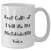 Funny Microbiologist Gifts, White Coffee Mug for Men, 'Keep Calm Or I Will Use My Microbiologist Voice' - Gifts from Men for Father's Day - Additional