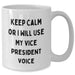 Funny Vice President Gifts, Keep Calm White Coffee Mugs, Dad's Day Unique Gifts from Family to Vice President, Men's Vice President Office Mugs - Additional