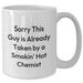 Funny Chemist Gifts for Father's Day - White Coffee Mug with Sorry This Guy Is Already Taken By A Smokin' Hot Chemist Quote, Gifts from Men to Chemist Friends and Family - Additional