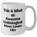 Funny Unbiological Mom Gifts - White Coffee Mug for Unbiological Moms, Gifts from Men, Gifts for Unbiological Moms, Father's Day Unique Gifts - Additional