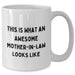 Funny Mom-in-law Quotes Gifts, White Ceramic Coffee Mug, 11oz or 15oz Capacity, Microwave and Dishwasher Safe, Gifts from Friends to Mom-in-law, Perfect for Father's Day - Additional