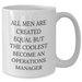 Funny Operations Manager White Coffee Mug, Inspirational Quote for Graduation Gifts from Friends, Coworkers, or Family to Operations Manager Men - Additional
