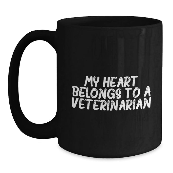 Funny Veterinarian Gifts from Friends - My Heart Belongs To A Veterinarian Birthday Unique Gift for Veterinarian Men and Women - Main