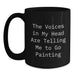 Funny Painting Quotes Black Coffee Mug Gifts from Friends and Family for Birthday - Main