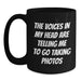 Funny Taking Photos Quotes Black Coffee Mug, Gifts from Friends for Taking Photos Enthusiasts, Birthday Unique Gifts - Main