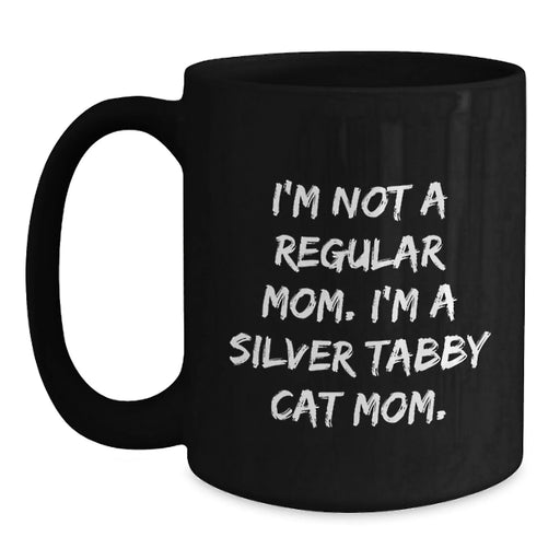 Funny Silver Tabby Cat Mom Mug Gifts from Men to Women for Christmas Unique Presents - Main
