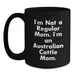 Australian Cattle Dog Mom Funny Christmas Unique Gifts for Her Black Coffee Mug - Main
