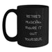 Funny Musician Gifts for Birthday - Black Coffee Mug with Quote 'Retired Musician. Figure It Out Yourself.' - Gifts from Friends to Family - Main