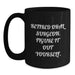 Funny Oral Surgeon Gifts for Him or Her - Retired Oral Surgeon Said 'Figure It Out Yourself' - Black Coffee Mug for Birthday Unique Gifts from Friends or Family - Main