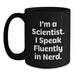 Funny Scientist Quote Black Coffee Mug Gifts for Men from Family, Unique Christmas Memorable Presents for Scientists - Main
