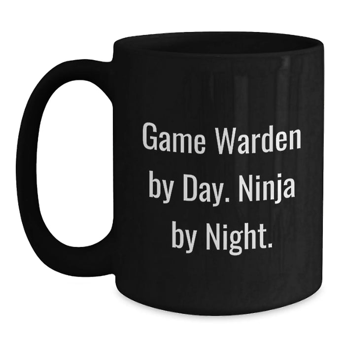 Game Warden Ninja Coffee Mug Gifts from Friends, Birthday Unique Gifts for Game Wardens - Main