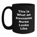 Funny Nurse Gifts from Men to Nurse, Inspirational Black Coffee Mug, Christmas Unique Gifts - Main