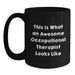Funny Occupational Therapist Gifts for Christmas Unique Black Coffee Mugs from Friends, Gifts for Men Women Coworkers Family Occupational Therapists - Main
