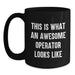 Awesome Operator Gifts for Men, Funny Black Coffee Mugs, Christmas Unique Gifts from Friends, Operator Mug - Main