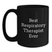 Funny Inspirational Quotes for Respiratory Therapist Gifts, Black Coffee Mug, Christmas Unique Gifts from Friends, Respiratory Therapist - Main