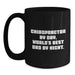 Funny Chiropractor Gifts for Men - Chiropractor Black Coffee Mug - Gifts from Family to Chiropractor By Day, World's Best Dad By Night. - Main