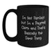 Funny Birthday Unique Gifts for Payroll Clerk, Unique Payroll Clerk Black Coffee Mug, I'm Not Perfect But I'm A Payroll Clerk Gifts from Friends - Main