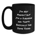 Funny Surgeon Gifts for Men, Unique Birthday Unique Gifts from Friends to Surgeons, Black Coffee Mug, 'I'm Not Perfect But I'm A Surgeon And That's Basically The Same Thing' - Main