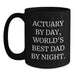 Actuary Gifts, Black Coffee Mugs, Funny Quote, Birthday Unique Gifts from Men, For Actuary Friends - Main