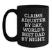 Claims Adjuster Gifts Funny Humor Black Coffee Mug Christmas Unique Gifts for Claims Adjuster - Main