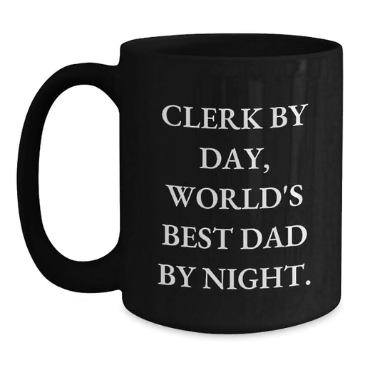 Cute Clerk Gifts from Family for Christmas Unique Best Dad Mugs - Main
