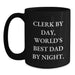 Cute Clerk Gifts from Family for Christmas Unique Best Dad Mugs - Main