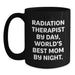 Funny Quotes for Radiation Therapist, Black Coffee Mugs, Unique Christmas Unique Gifts from Family to Radiation Therapist Friends - Main