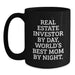 Christmas Unique Gifts from Family to Real Estate Investor Dad, Funny Quote Black Coffee Mug, Real Estate Investor By Day, World's Best Mom By Night - Main