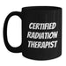 Funny Radiation Therapist Gifts, Certified Radiation Therapist, Black Coffee Mug, Graduation Unique Gifts from Friends, Gifts for Radiation Therapist - Main