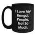 Bengal Cat Lover Gifts from Friends and Family - Funny Quote Black Coffee Mug, Christmas Unique Presents for Bengal Cat Enthusiasts and Coffee Lovers - Main