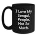 Funny Bengal Cat Black Coffee Mug Gifts from Friends for Bengal Cat Enthusiasts at Christmas Unique Gifts - Main