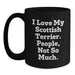 Funny Scottish Terrier Dog Lovers Gifts from Family for Him or Her, Black Coffee Mug, Christmas Unique Mugs for Scottish Terrier Dog Owners - Main