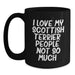 Funny Scottish Terrier Dog Lover Gifts for Men, Unique Black Coffee Mugs for Christmas Unique Gifts from Friends, Family, or Coworkers - Main