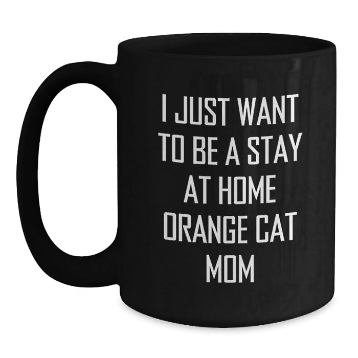 Funny Orange Cat Mom Gifts for Him Her Friends Family Unique Birthday Present from Mom Dad - Main