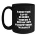 Funny Occupational Therapist Gifts for Men or Women Black Coffee Mug for Christmas Unique Presents from Friends or Family - Main