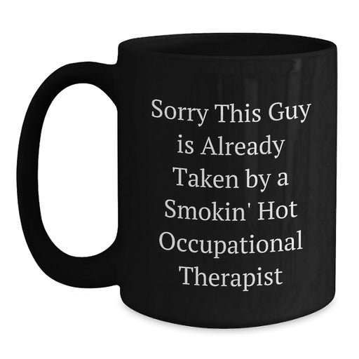 Funny Occupational Therapist Gifts from Friends, Black Coffee Mug for Occupational Therapist, Christmas Unique Gifts - Main