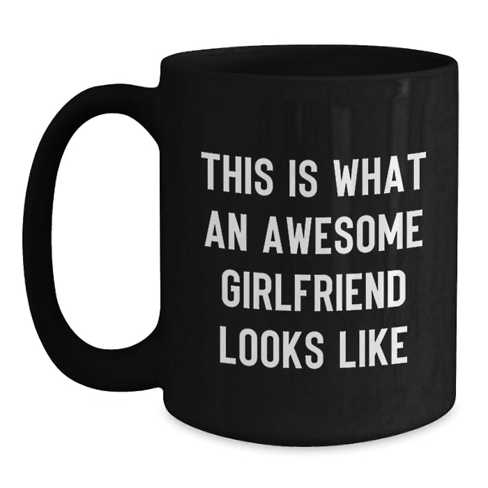 Gifts for Sweetheart - Funny Black Coffee Mug - This Is What An Awesome Sweetheart Looks Like, Black Coffee Mugs Gifts from Men to Sweetheart, Birthday Unique Gifts - Main