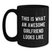 Gifts for Sweetheart - Funny Black Coffee Mug - This Is What An Awesome Sweetheart Looks Like, Black Coffee Mugs Gifts from Men to Sweetheart, Birthday Unique Gifts - Main