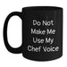 Funny Chef Quote Black Coffee Mug Gifts for Chef Birthday, Gifts from Family to Friends - Main