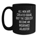 Funny Insurance Adjuster Gifts, Black Coffee Mug for Birthday with 'All Men Are Created Equal But The Coolest Become An Insurance Adjuster' Quote, Gifts from Friends, Gifts for Insurance Adjuster - Main