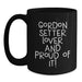 Gordon Setter Dog Lover's Funny Quote Black Coffee Mug Gifts from Friends for Birthday - Main