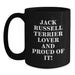 Funny Jack Russell Terrier Dog Lover Gifts for Birthday from Friends, Black Coffee Mug, Perfect for Jack Russell Terrier Dog Enthusiasts - Main
