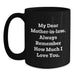 Funny Mom-in-law Gifts for Christmas Unique from Friends, Mom-in-law Inspirational Quote Black Coffee Mug - Main