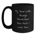 Funny Wife Gifts from Men for Christmas Unique Wife Black Coffee Mugs My Dear Wife Mugs for Wife Lover - Main