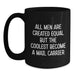 Funny Mail Carrier Gifts from Men - Black Coffee Mug for Mail Carrier on Birthday - Main