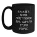 Nurse Practitioner Gifts from Friends Funny Christmas Mugs Inspirational for Nurse Practitioner Coworkers Black Coffee Mug - Main