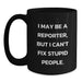 Funny Reporter Gifts for Men Funny Coffee Mugs from Friends for Christmas Morning - Main