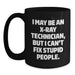 Funny X-Ray Technician Christmas Unique Gifts from Friends for X-Ray Technician Men Black Coffee Mug - Main